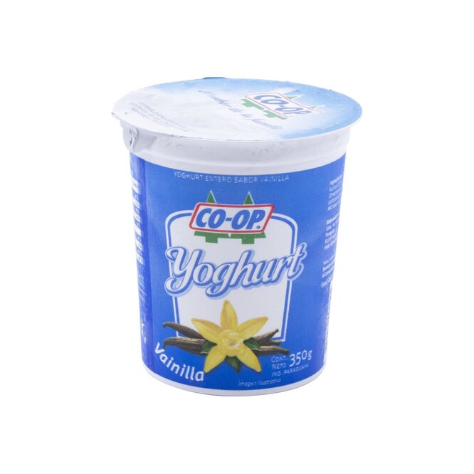 YOGHURT ENTERO SABOR VAINILLA 350 GR COO
