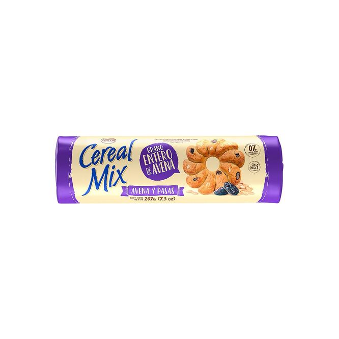 Galletitas Cereal mix con avena y pasas Arcor 207 Gramos