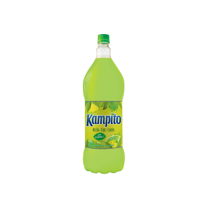 Agua saborizada sabor Green punch Kampito 2 litros