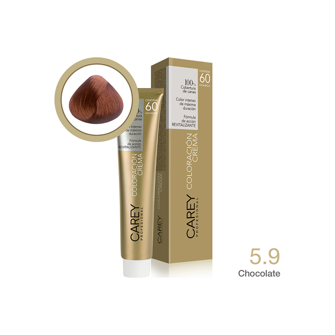 Tintura chocolate N° 5,9 caja Carey 60 gramos