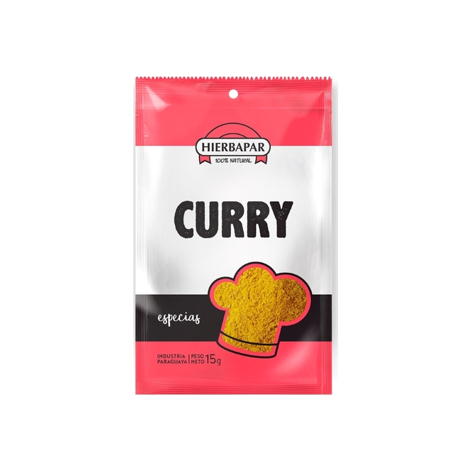 Curry en polvo paquete Hierbapar 15 gramos