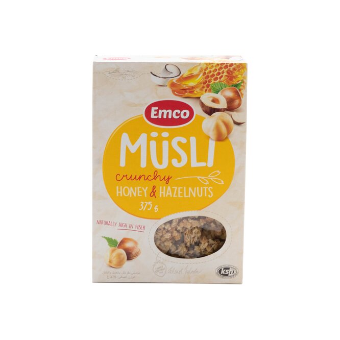 CEREAL MUSLI MEZC MIEL/AVELL EMCO 375G