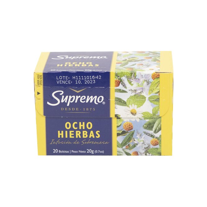 Té ocho hierbas Supremo 20 unidades