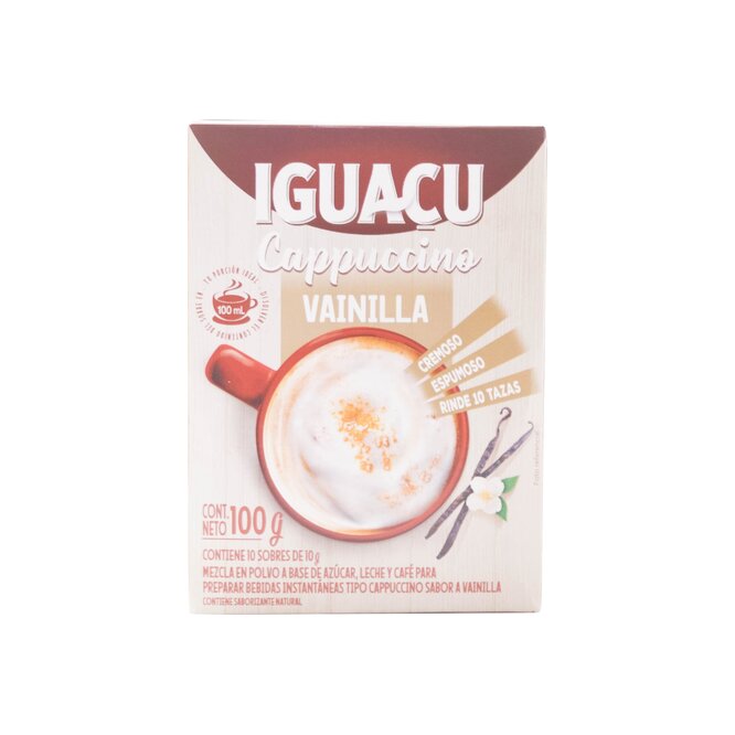 CAPPUCCINO SABOR VAINILLA 100GR IGUACU
