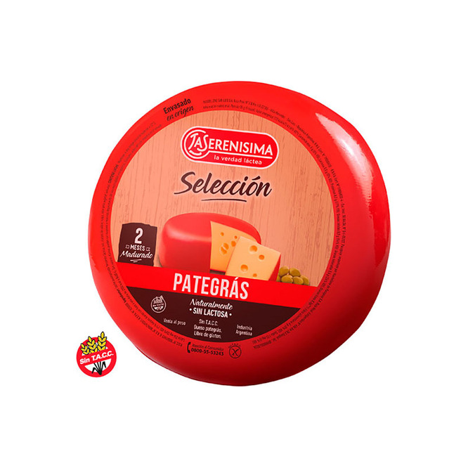 QUESO PATEGRAS HORMA 4 KG LA SERENISIMA