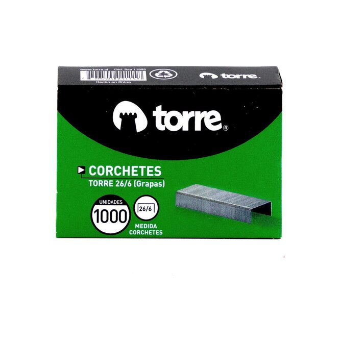 Grampas para presilladora 26/6 Torre 1000 unidades