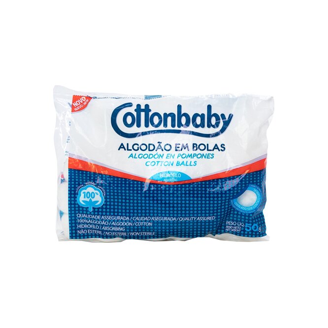 Algodón hidrófilo entre pompones Cotton 50 gramos