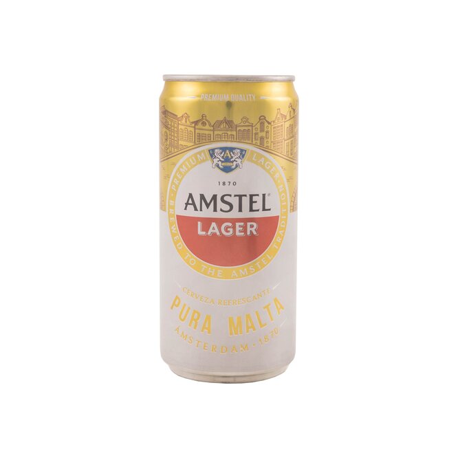 Cerveza lager pura malta en lata Amstel 269 ml