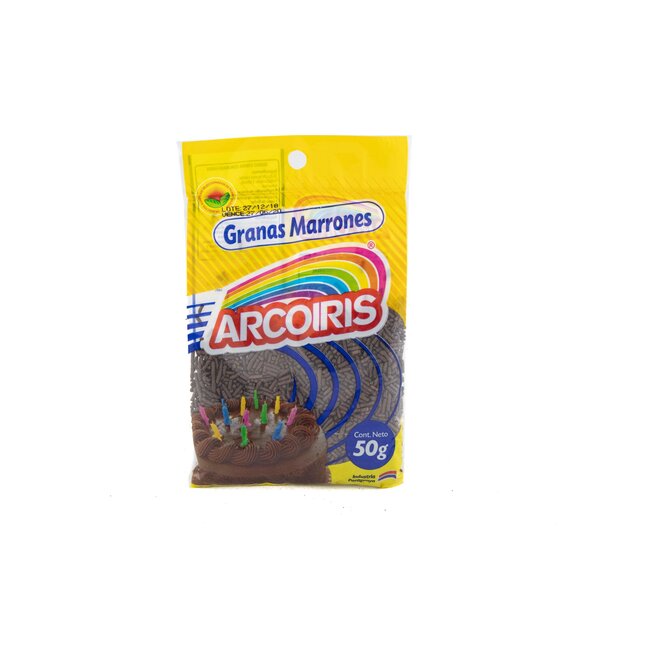 Granas de chocolate paquete Arcoiris50 gramos