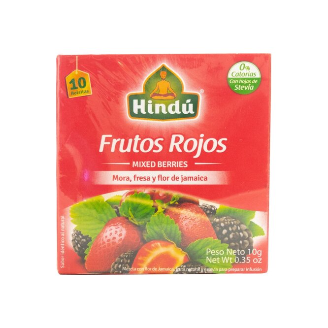 Té Mezcla de frutos rojos en caja Hindú 10 unidades