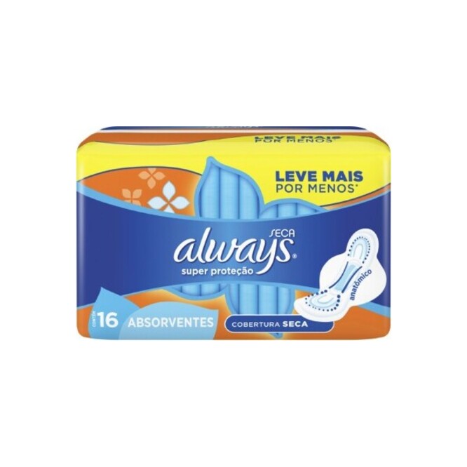 Toalla higiénica super protección paquete Always 16 unidades