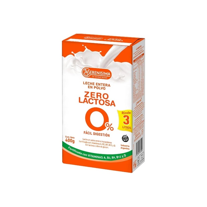 LECHE POLVO LA SERENISIMA ZERO LACT 400G