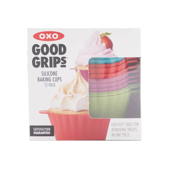 MOLDES PARA HORNEAR DE SILICONA OXO 12UN