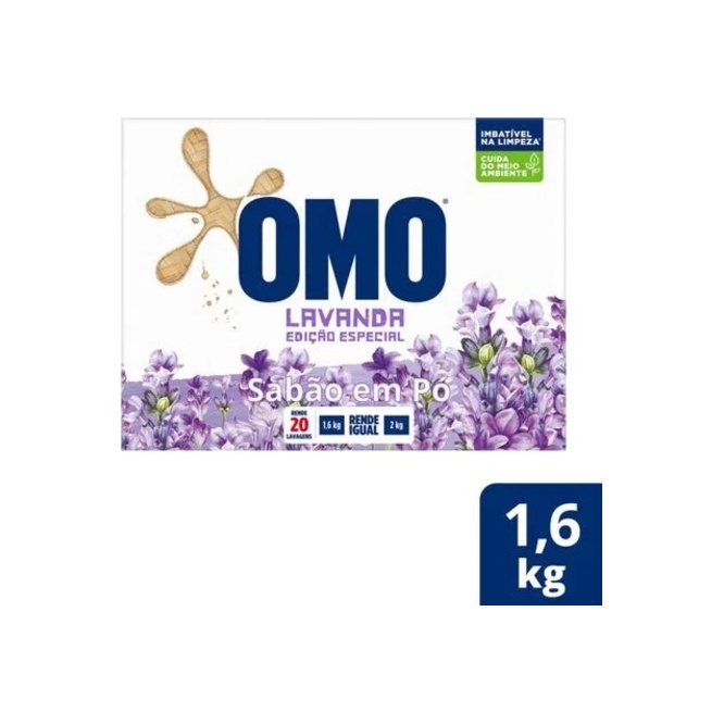 Jabón en Polvo Lavanda Omo 1,6 kilos