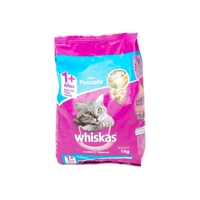 Alimento para gato sabor pescado Whiskas 1 kilo