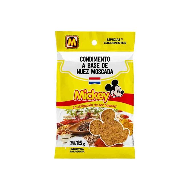Condimento a base de nuez moscada Mickey 15 gramos