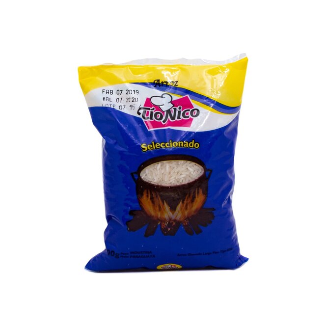 Arroz en paquete azul 0000 Tío Nico 500 gramos