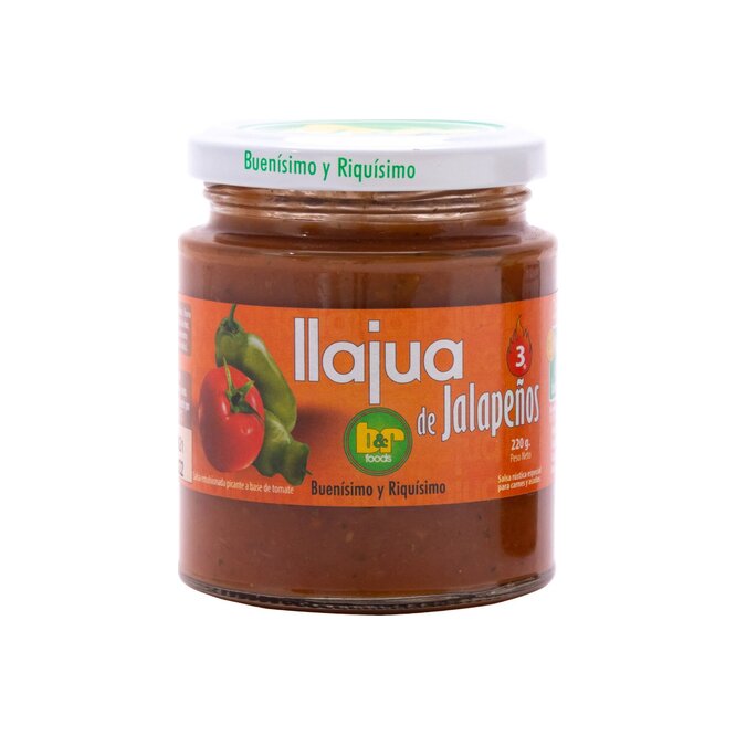 Salsa picante LlaJua de jalapeños B & R Foods 220 gramos