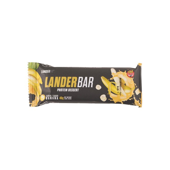 Barra proteica Banana Landerfit 48 gramos