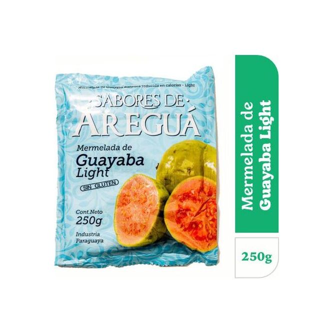 Mermelada de guayaba light sachet Areguá 250 gramos