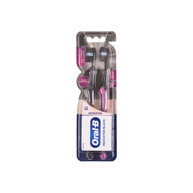 Cepillo dental sensitive black Oral b 2 unidades