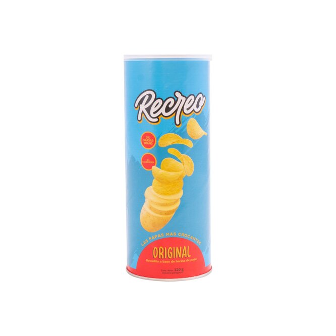 Papa frita sabor original paquete Recreo 120 gramos