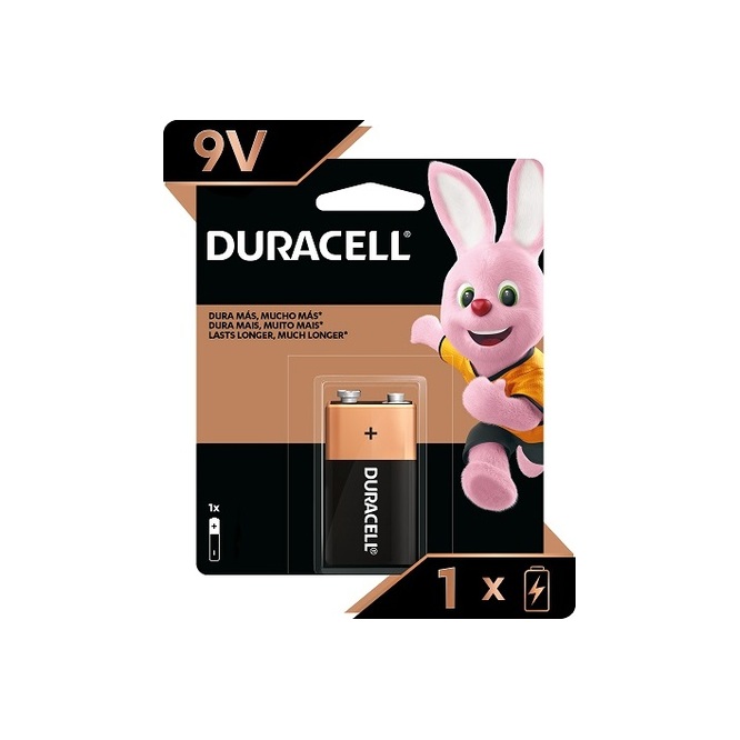 Pila alcalina 9 volt blíster Duracell 1 unidad