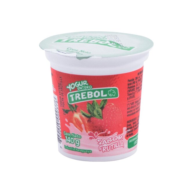 Yogurt sabor Frutilla Trebolín en Pote Trébol 140g