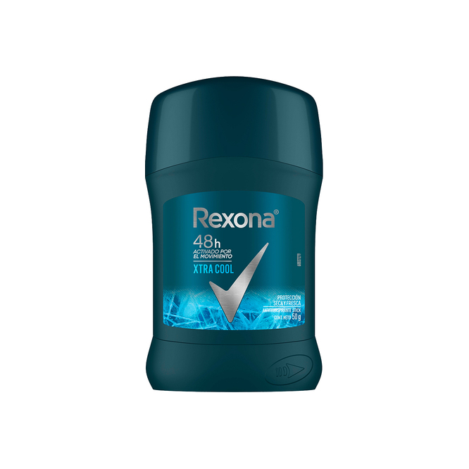Desodorante extra cool stick Rexona 50 ml