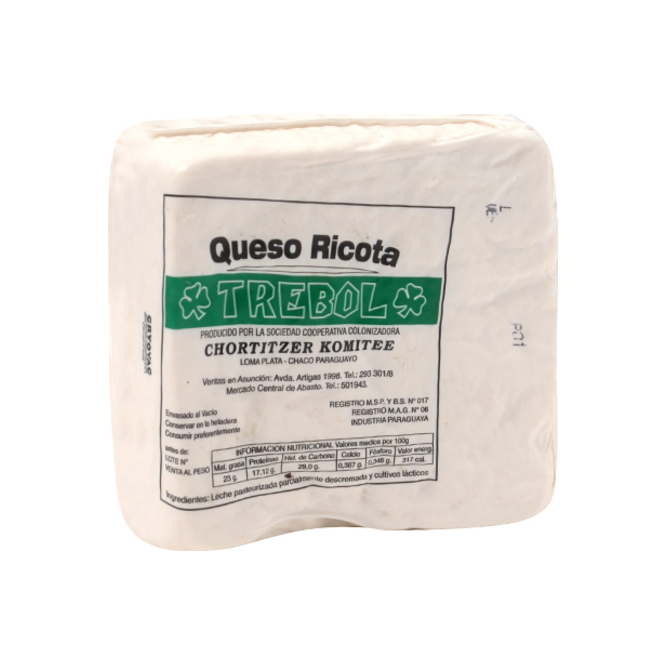 QUESO RICOTA GRA 1 KG TREBOL