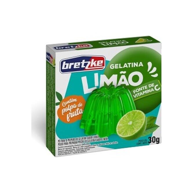 Gelatina Sabor Limón Bretzke 30 gramos