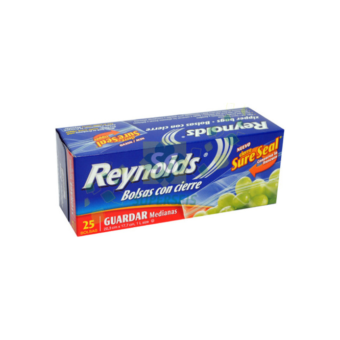 Bolsa con cierre hermético Reynolds 25 unidades