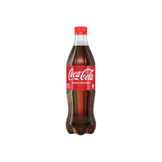Gaseosa Descartable en botella Coca Cola 500 ml
