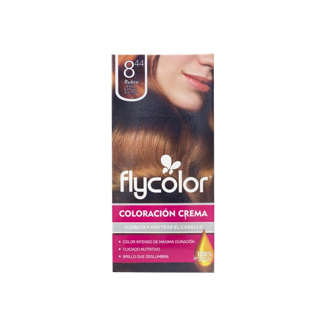 TINTE FLY COLOR RUB CLAR/COBR INTEN 8.44