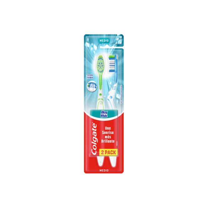 Cepillo dental adulto Max White Colgate 2 unidades