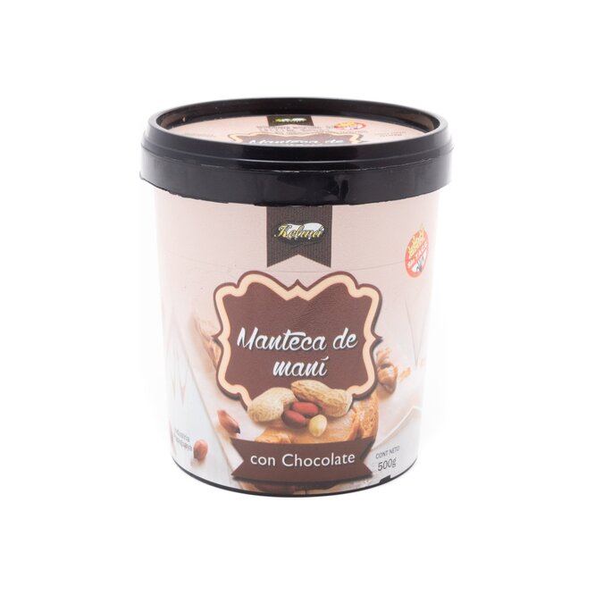 Manteca de maní con chocolate pote Kelwa 500 gramos