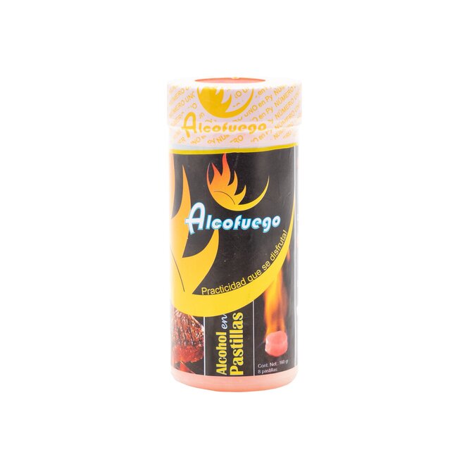 ALCOHOL PASTILLAS ALCOFUEGO 160GR X 8UN