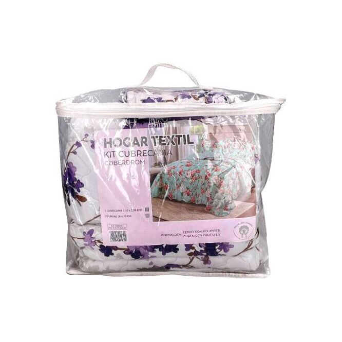 Cubre cama con dos fundas Textil Hogar