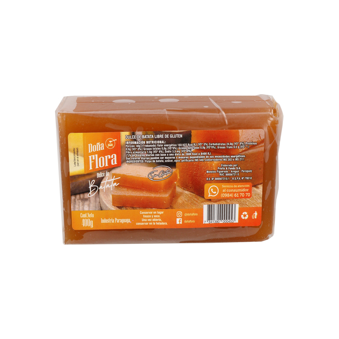 DULCE D/BATATA DOÑA FLORA 400GR