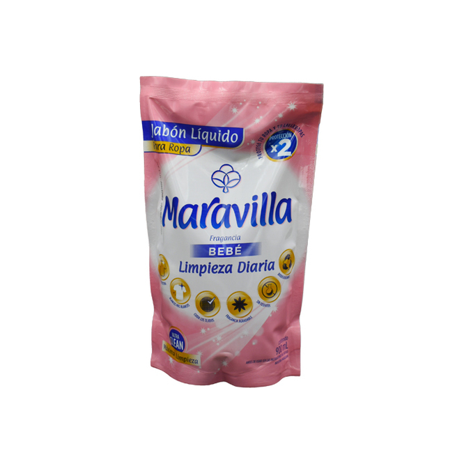 JABON LIQ MARAVILLA P/ROP FRAG BEB 900ML