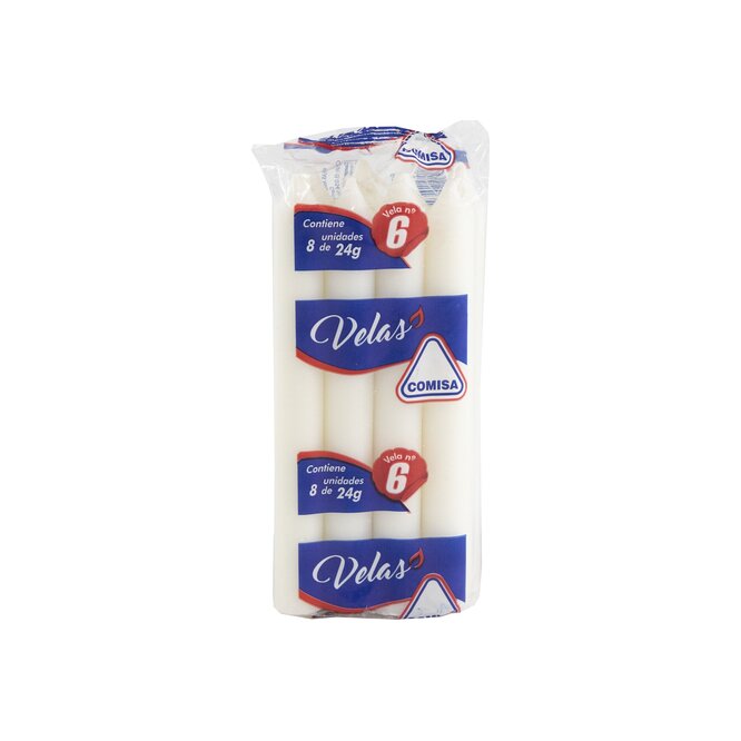 VELAS NRO 6 COMISA 8UN PAQ