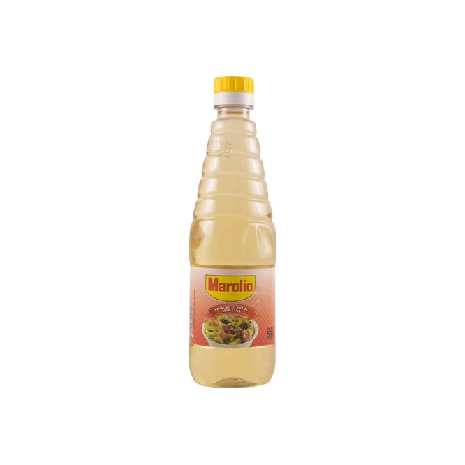Vinagre de fruta Manzana en botella descartable Marolio 500 ml