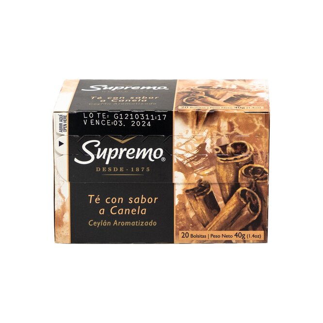 Té canela Supremo 20 unidades