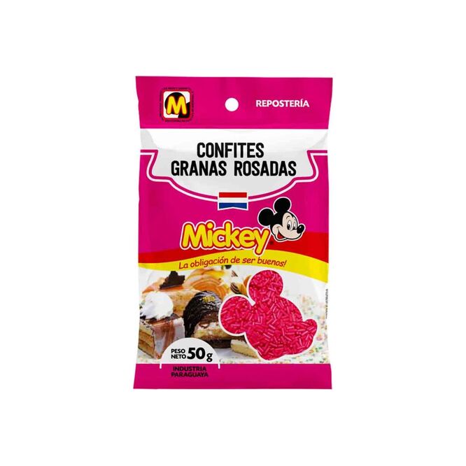 Granas Rosadas Mickey Bit 50 Gramos