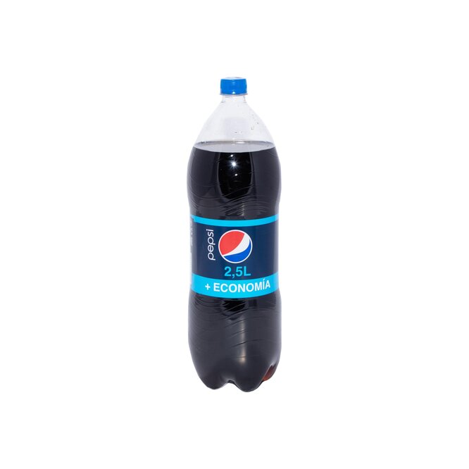 Gaseosa sabor cola botella descartable descartable Pepsi 2,5 litros