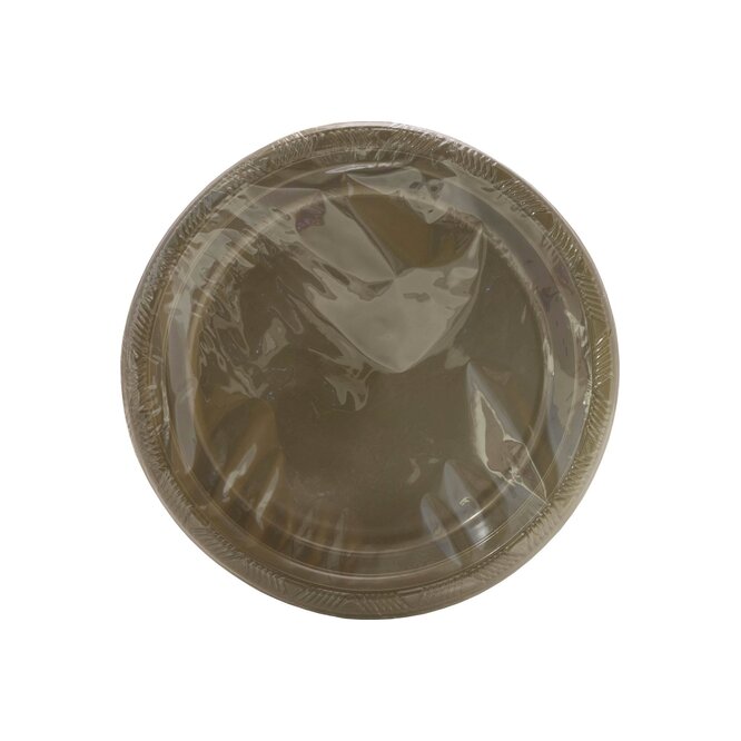 Plato biodegradable dorado 23 cm Corinter 5 unidades