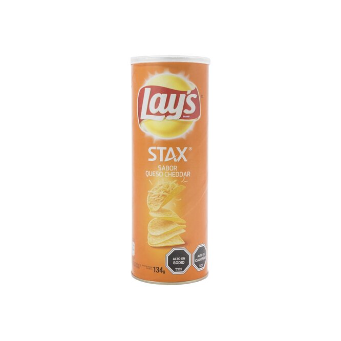 Papas Fritas Sabor a Queso Cheddar en lata Lay's 134 gramos