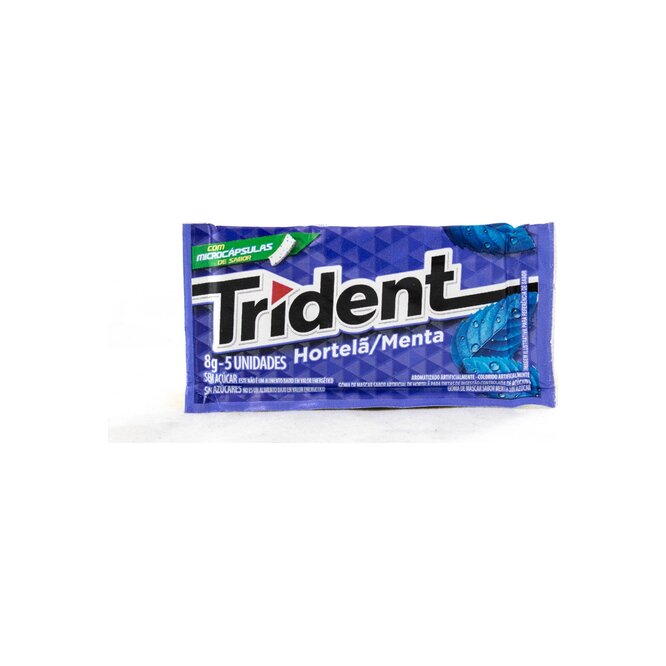 Chicle sabor menta sin azucar paquete Trident 1 unidades