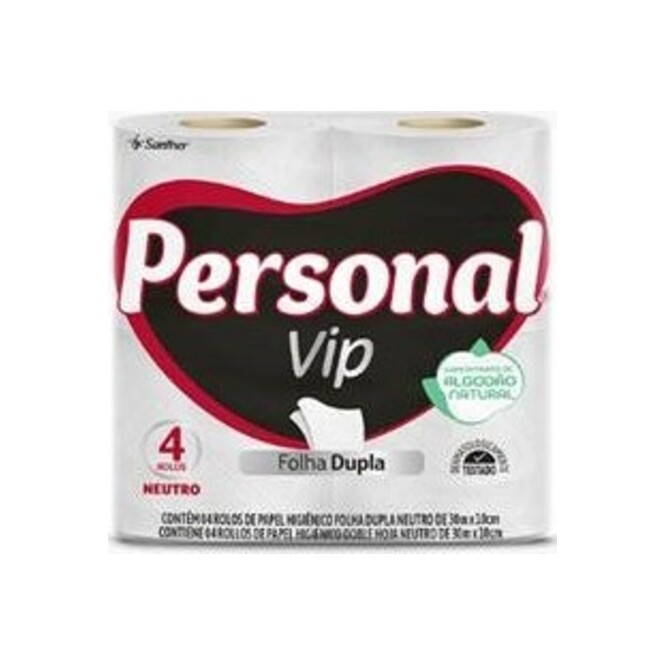 Papel Higiénico Neutro Doble Hoja Personal 4 unidades