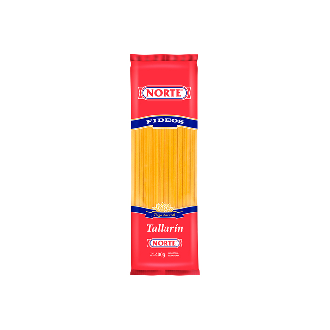 Fideo tallarín paquete Norte 400 gramos